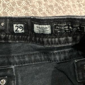 Black miss me boot cut jeans